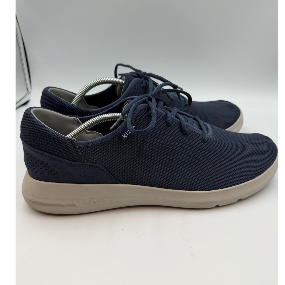 Kizik Navy Blue Madrid Ecco Hands Free Slip On Sneakers Men's Athletic Shoes 13